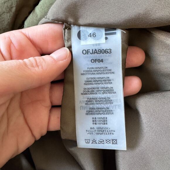 NEW Oof Wear Oversize Hooded Jacket 9063 Verde Oliva Olive Green - Picture 9 of 14